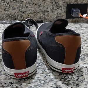 Levi's Blue Jean Sneakers with Brown Details Size 12
